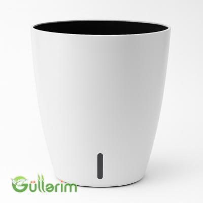 Ağ Minimalist Plastik Dibçək