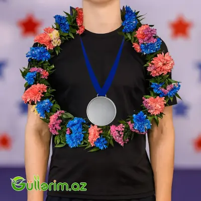 Halqavari Gül Çələngi rəbgli (Gul celengi)