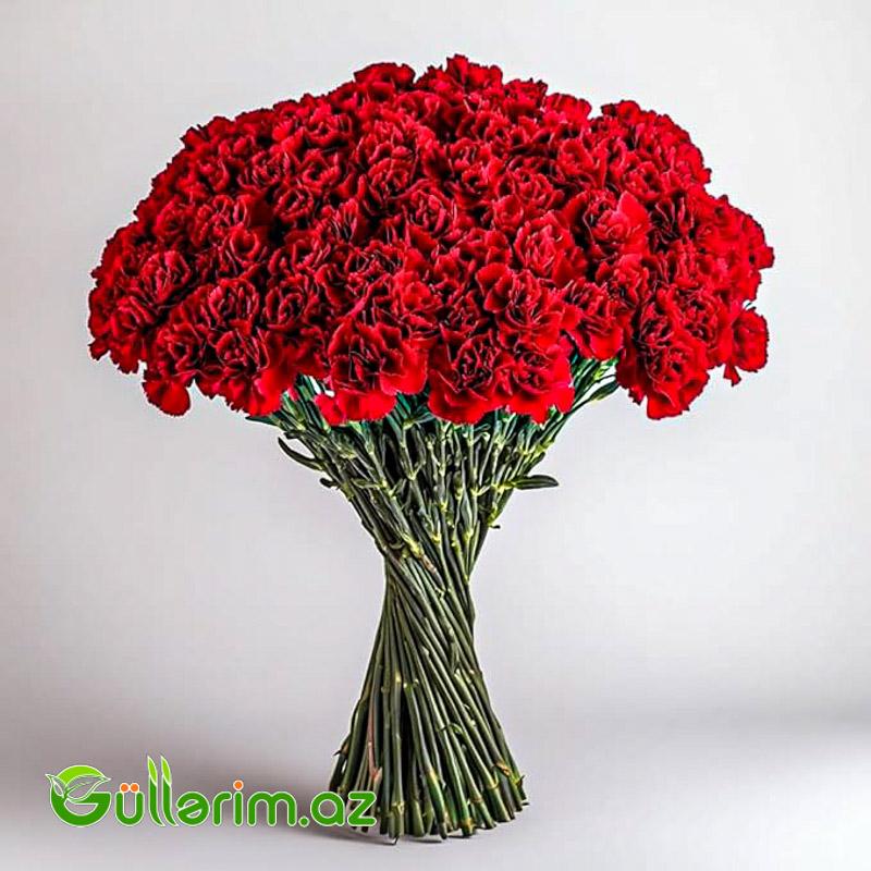 Qırmızı Qərənfil – 50 ədədlik dəstə