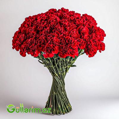 Qırmızı Qərənfil – 50 ədədlik dəstə