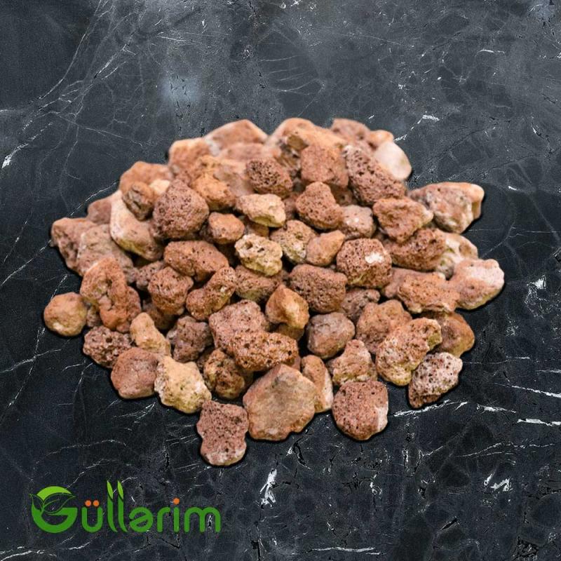 Keramzit - Qırmızı Vulkanik Daş (1-2 sm)