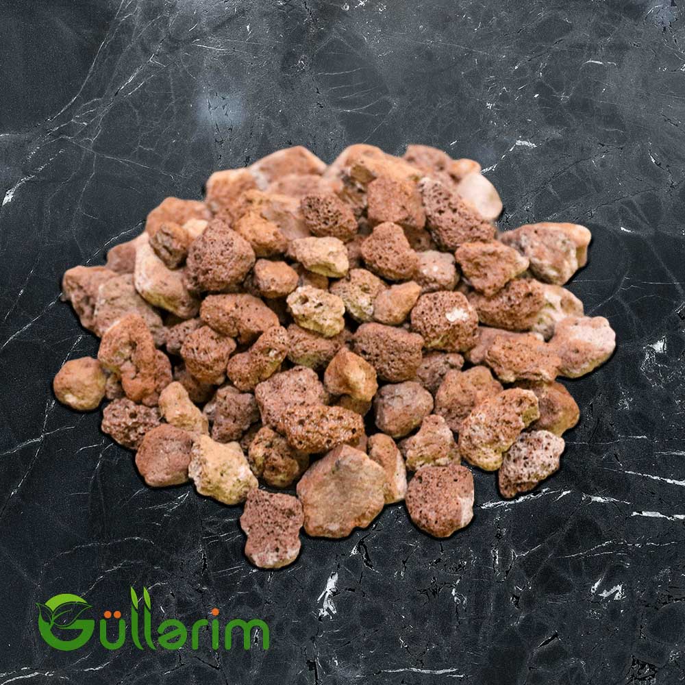 Keramzit - Qırmızı Vulkanik Daş  (1-2 sm)