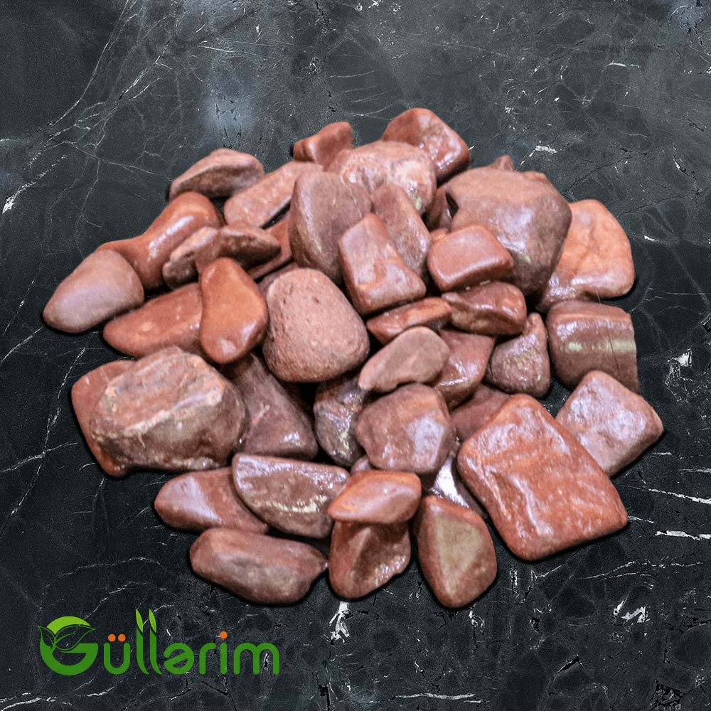 Açıq Qırmızı Dekorativ Daş (das 3-5 sm)