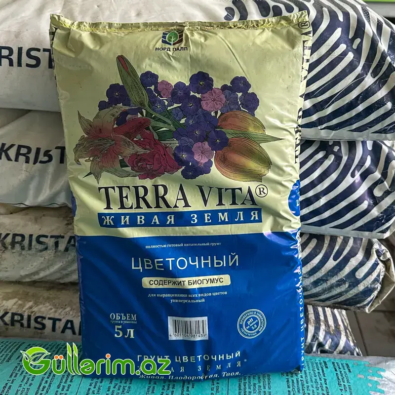 Terra Vita "Живая Земля" Universal Güllər Üçün Qidalı Torpaq