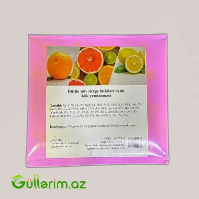 Bütün Növ Sitrus Bitkiləri Üçün Kök Yemlənməsi (25 qr)