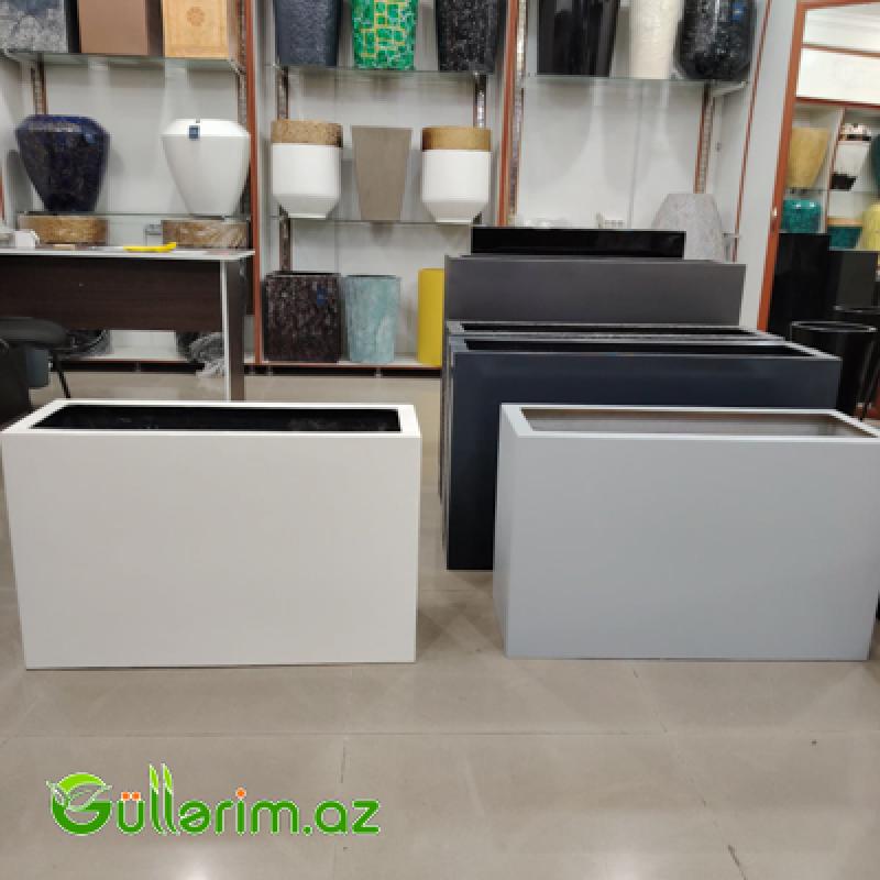 Ağ Uzun Dekorativ Dibçək