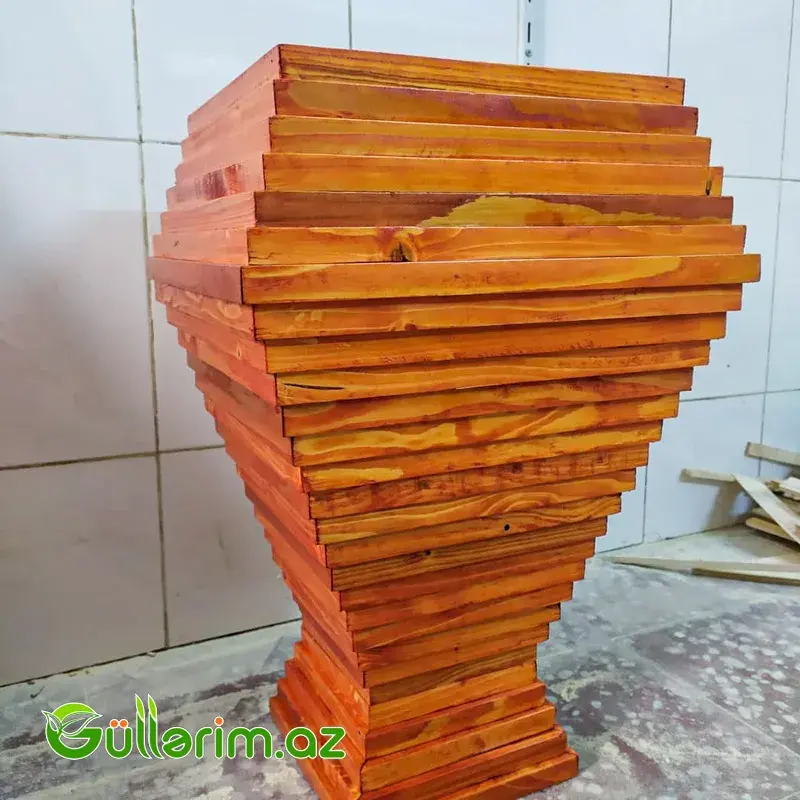 Taxta dibçək (Əl işi) № 08