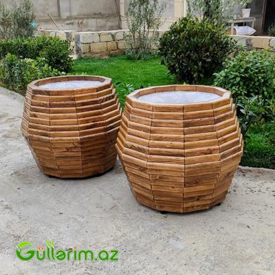 Taxta dibçək (Əl işi) № 02