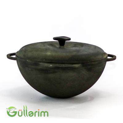 Çuqun Plov Qazanı – Qapaqlı, Dərin Model