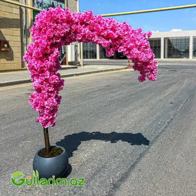 Süni Formalı Çəhrayı Sakura Ağacı