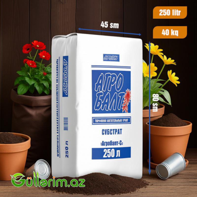 Agrobalt-S Torf Substratı (250 L / 40 kq)